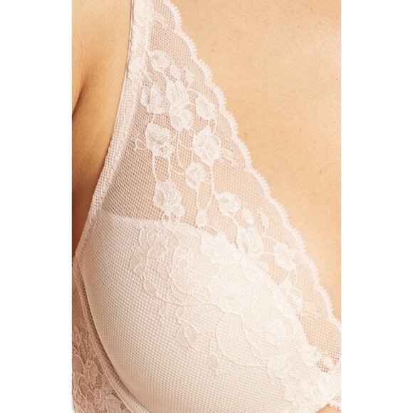 🆕NATORI Cherry Blossom Convertible Push-Up T-Shirt Bra Cameo Rose 36D #727191 - Picture 4 of 11